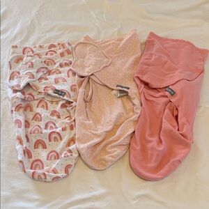 SwaddleMe Cotton Swaddle with Orange Accents